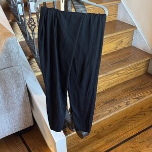 Black Draped Pants